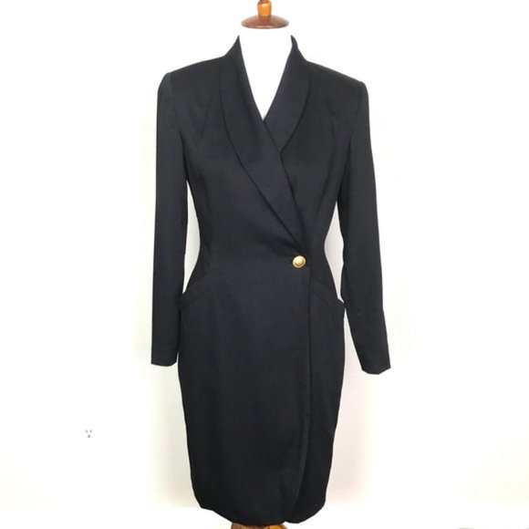 Spiegel Dresses & Skirts - Spiegel Blazer Dress Vintage Breasted Fitted